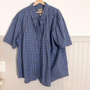 C.E. Schmidt 2XL Workwear Men's Blue Checkered Casual Shirt